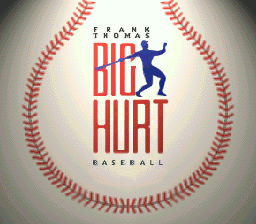 Frank Thomas Big Hurt Baseball (Japan) Title Screen
